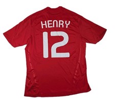 Gr. L ? #12 Thierry Henry Frankreich EM 2008-2009 Trikot rot WM Vintage Retro ✅