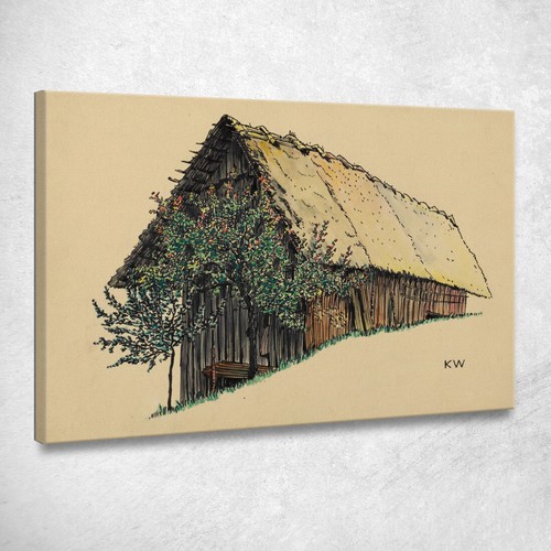 Holzscheune ohne titel - titel, karl