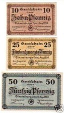 3 banknotes emergency money of