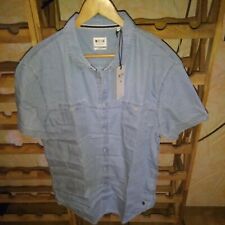 Mustang Jeanshemd / Kurzarm Gr. XXL Slim Fit in Blau / Hemd / Jeans