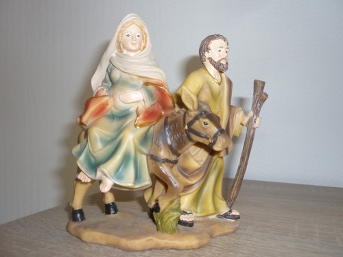 Figur maria und - josef, mit