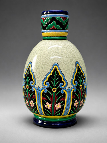 Rare émaux longwy art - de, deco