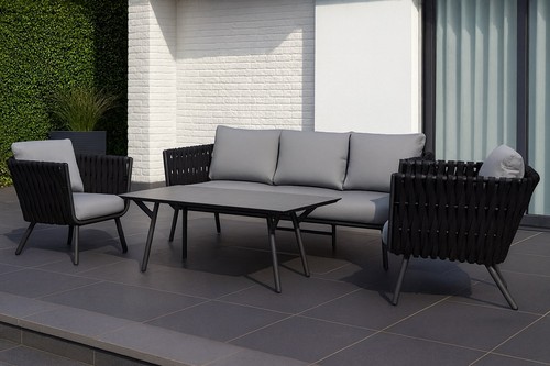 Lounge set alu - alu, gartenmöbel
