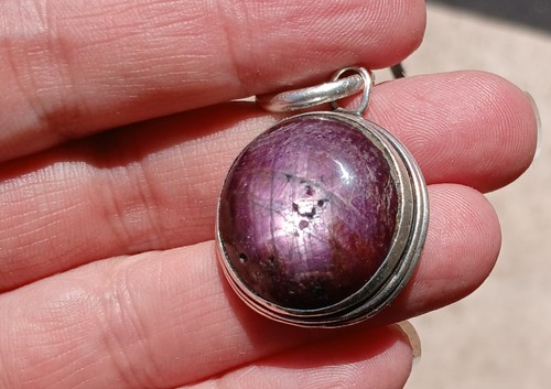 Cabochon stern rubin sterling - cabochon,