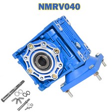 RV40 Schneckengetriebe Getriebemotor Gearbox 1/5 to 1/100 Einzel / Doppelwelle