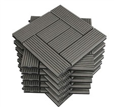 WPC Terrassenfliesen 30x30 30x60cm Holzoptik Balkonfliese Klickfliese Holzfliese