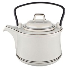 Teekanne 1,8 l Bing & Gröndahl I.Wahl Tema Grau mit zwei Ringen