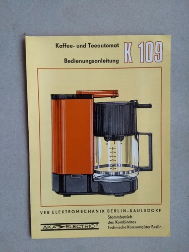 Bedienungsanleitung"Kaffee-u.T