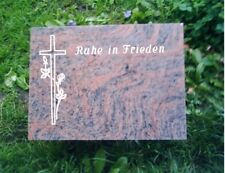 Grabmal, Grabsteine, Liegestein inkl.Inschrift und Ornament vom Steinmetz