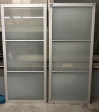 2x IKEA Glas-Schiebetüren – Silber – für 2m Schrank