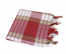 Hamamtuch Saunatuch Pestemal Rot Kariert Neu