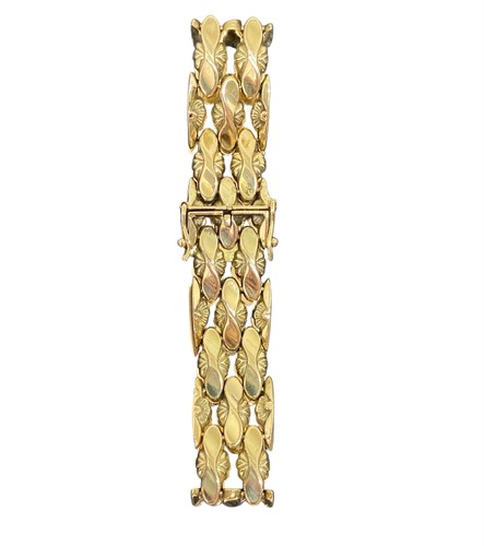 585 gold armband fassonarmband - gold,