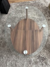 Ovaler couchtisch mit - couchtisch,