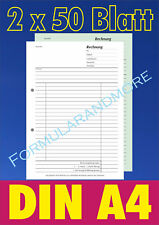 RECHNUNGSBLOCK,DIN A4,SD, 2x50