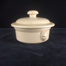 Vintage französische Fois Gras / Pastete Terrine Sarreguemines Löwenköpfe KOSTENLOSER VERSAND