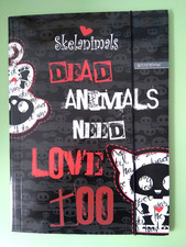 Sammelmappe-Zeichenmappe"Skelanimals" v. Starpak Glanzkarton 3 Klappmappe