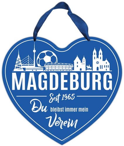 Herz blechschild magdeburg - magdeburg,