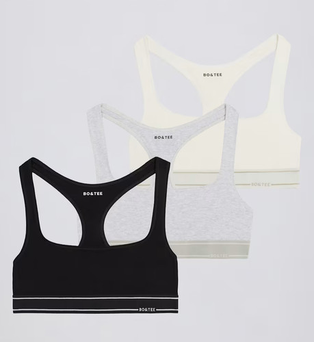 Tee u ausschnitt bralette - tee,