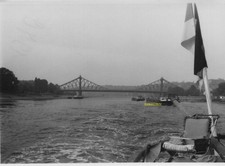 Foto Dampfer Elbe, Schleppdampfer in Dresden-Blasewitz, DDR 1970, 8x11 cm, echt