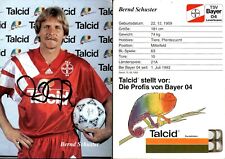 BERND SCHUSTER  Bayer 04 Leverkusen 1993 Autogramm Autogrammkarte AK