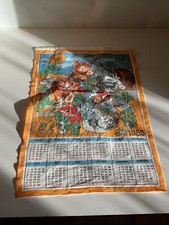 Altes wischtuch kalender 1985 - altes,