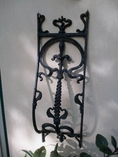 Florales Jugendstil Fenstergitter / Türgitter, gebogen, 79 x 28 cm, TOP