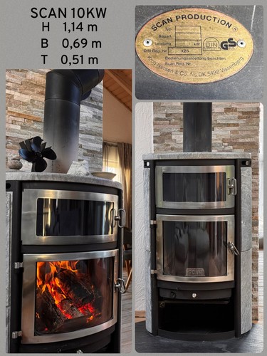Scan kaminofen speckstein - kaminofen, 10kw