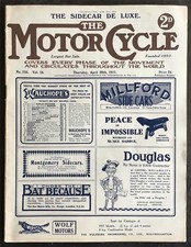 The MOTOR CYCLE Magazine 26 Apr 1917 LARGE SIZE FLAT TWIN 1094cc 10hp ABC Engine