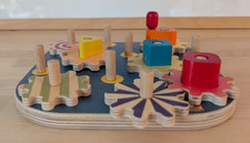 29€ Selecta Schmidt Holz Kurbelspaß Motorik Zahnradspiel Formensteckspiel 62011