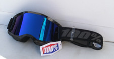100% Crossbrille Strata 2 Blau verspiegelt Anti-Fog Crossbrille Enduro.