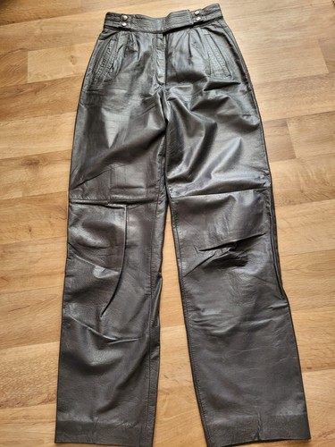 Echtlederhose grau 34 - echtlederhose, gr