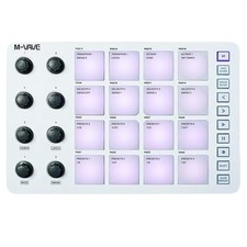  Kabelloser MIDI-Pad-Bluetooth-MIDI-Controller, 16 Pads und 8 Zuweisb8347