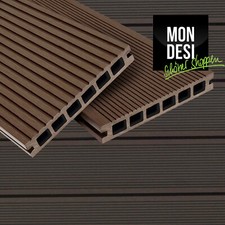WPC Premium Terrassendiele Muster Handmuster Dunkelbraun Terrasse Holzdiele