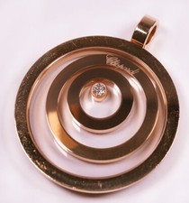 großer Chopard Happy Spirit Anhänger 0.10ct Brillant 750 Gold 79/5431-20