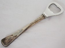 DEKORATIVER ALTER FLASCHENÖFFNER 925er SILBER, AUS DÄNEMARK #12141