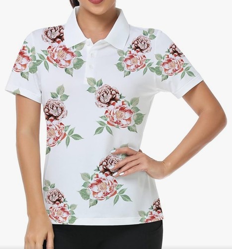 Damen polo golf shirt - golf, xl