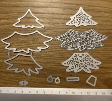 ??Großes 12-teiliges Stanzschablonen-Set ? Weihnachtsbaum NEUWERTIG