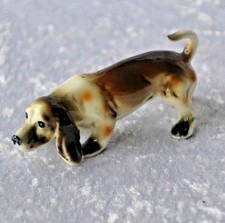  Vintage Porzellan Basset Hund Figur allerliebst