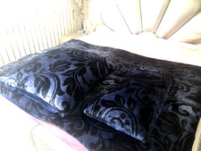 6tlg. Mont Chalet QVC*Neu*Doppelbett  Wende Bettwäsche 135x200cm  Blautöne