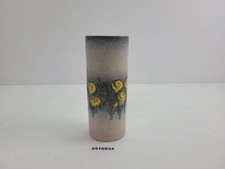 Keramik Vase Strehla Mid Century Deko DDR rosa grau gelb H:21cm #2510934