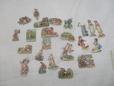 Lot antike oblaten glanzbilder - lot,
