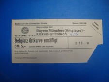 97/98 Ticket FC Bayern