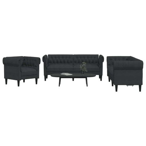 Tlg sofagarnitur stoff sofa - 3-tlg.,