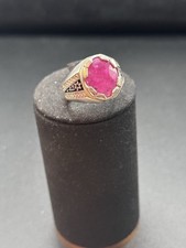 Herrenring Rubin ruby silver