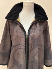 ** ETRO  ** Luxury Outdoor Mantel-Cape IT48 Wolle Paisley