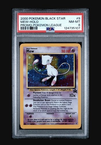Pokemon psa mew 9 holo - psa, 8