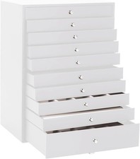 Vida XL Schmuckkasten weiß