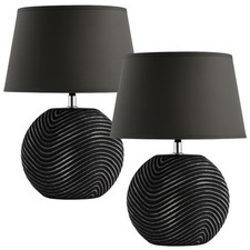 Tischlampe 2er Set Nachttisch