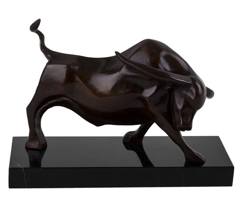 Macho stier bronze im - bronze,