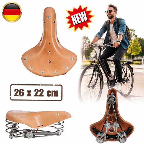 Fahrradsattel echtleder retro - fahrradsattel,